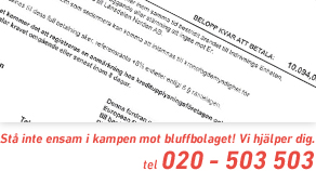 Hjälp mot bluffakturor